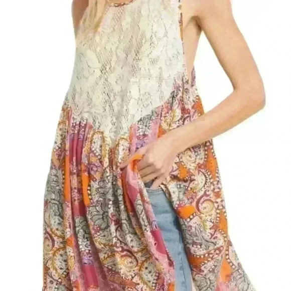 FREE People Count Me In Trapeze Mini Dress Pink - Picture 5 of 6